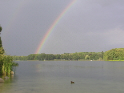 Gross Glienicker See mit Regenbogen